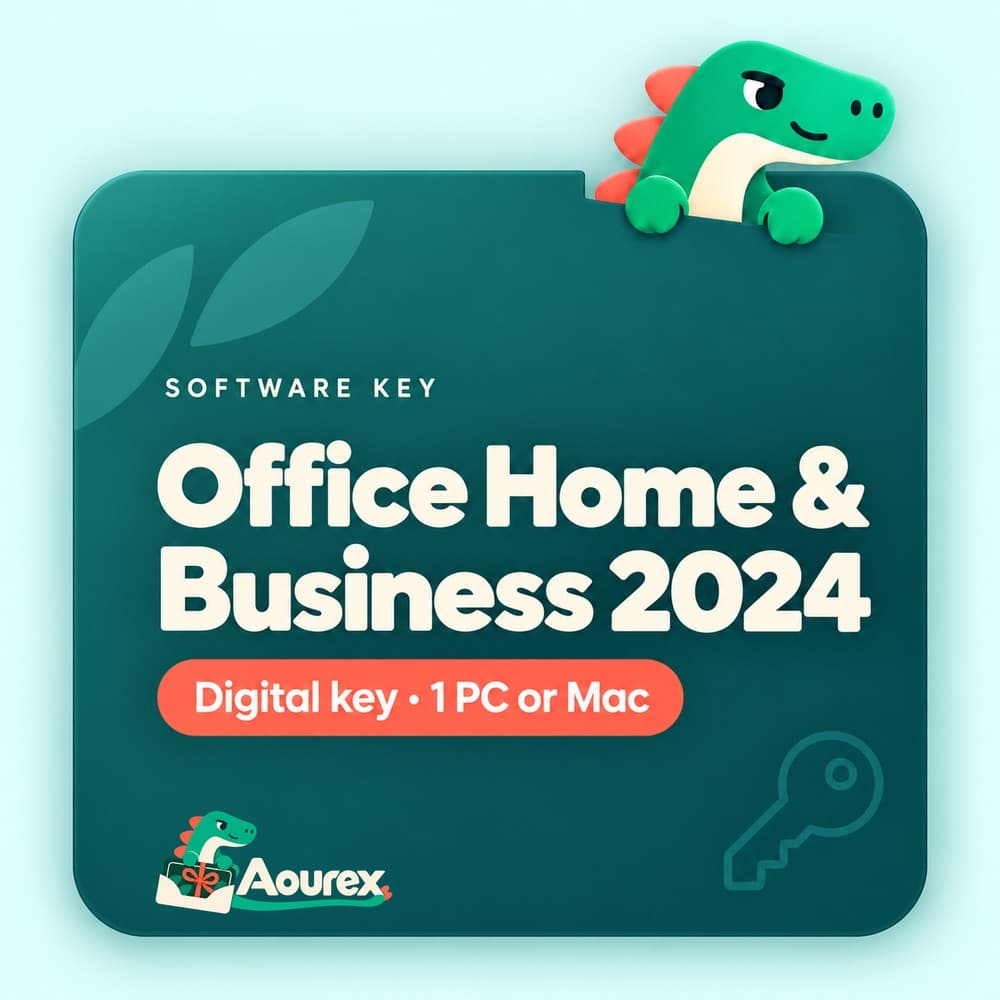 Office Home & Business 2024 – Digital key · 1 PC or Mac – Aourex