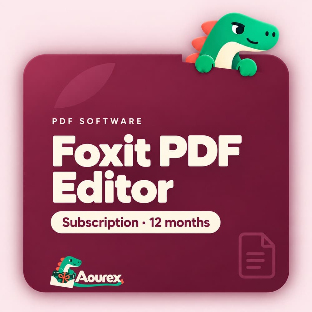 Foxit PDF Editor – Subscription · 12 months – Aourex