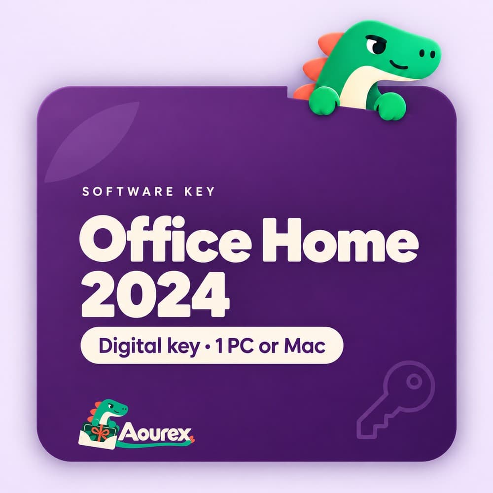 Office Home 2024 – Digital key · 1 PC or Mac – Aourex