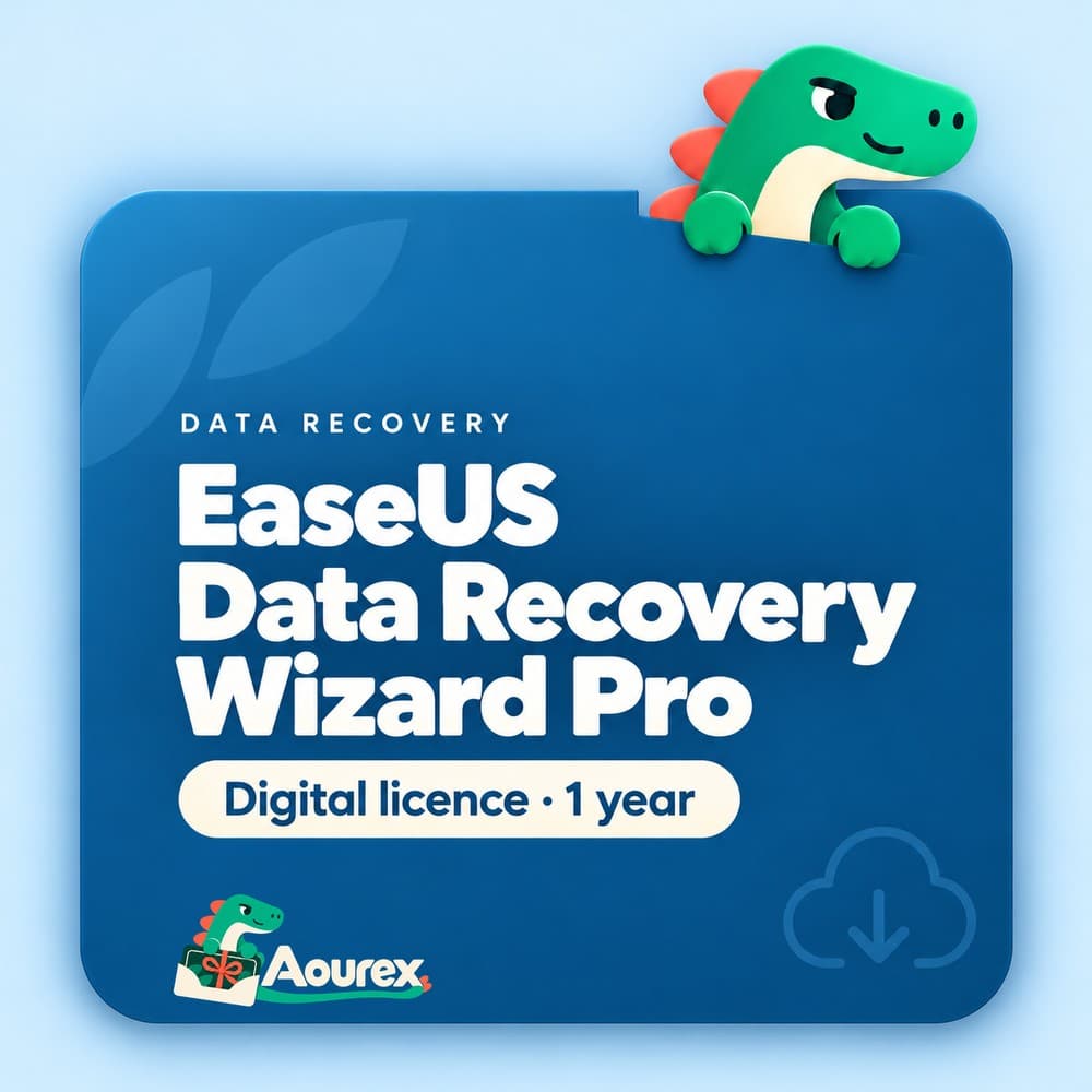 EaseUS Data Recovery Wizard Pro – Digital licence · 1 year – Aourex