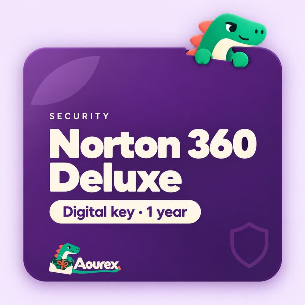 Norton 360 Deluxe – Digital key · 1 year – Aourex