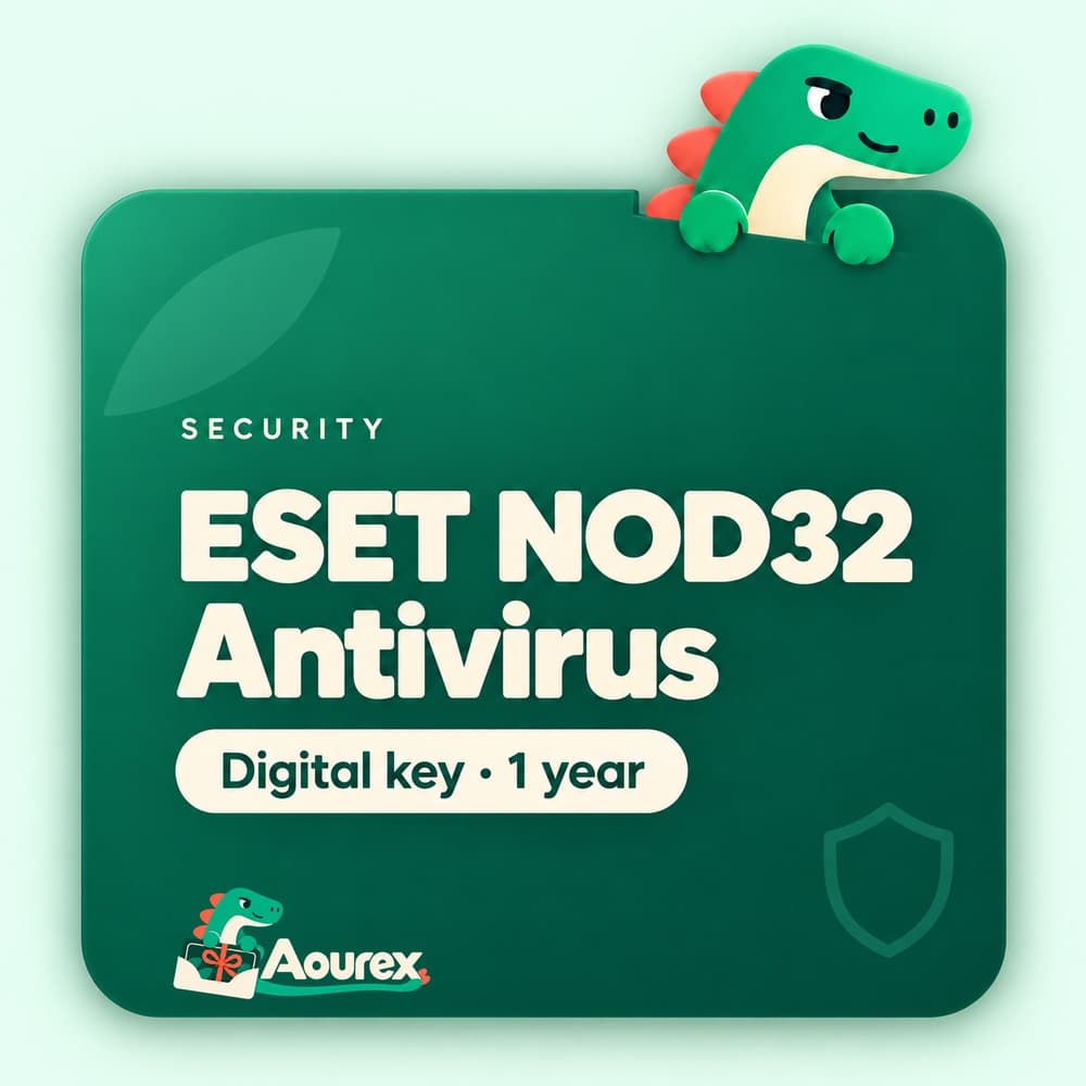 ESET NOD32 Antivirus – Digital key · 1 year – Aourex