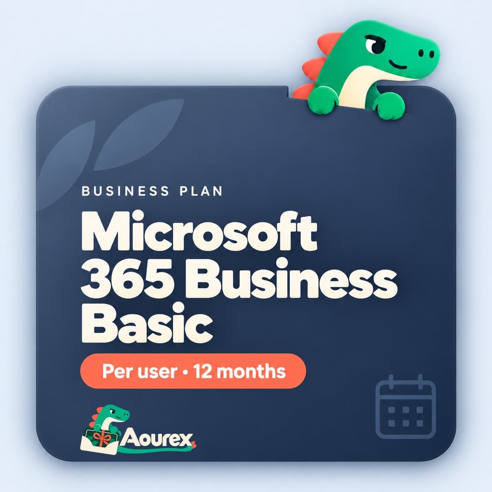Microsoft 365 Business Basic – Per user · 12 months – Aourex