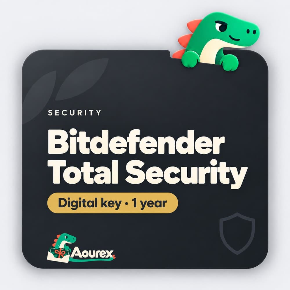 Bitdefender Total Security – Digital key · 1 year – Aourex